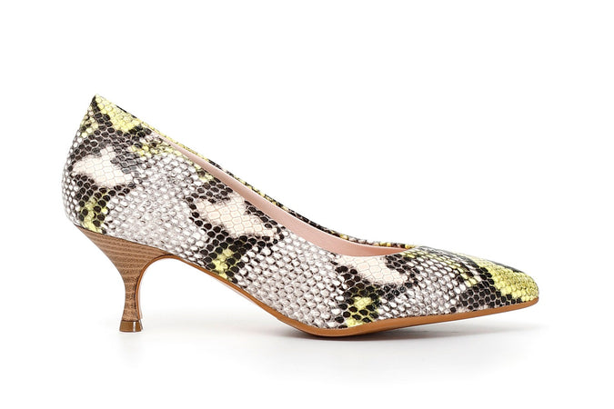 DÉCOLLETÉ IN PITONE TACCO 55 MM