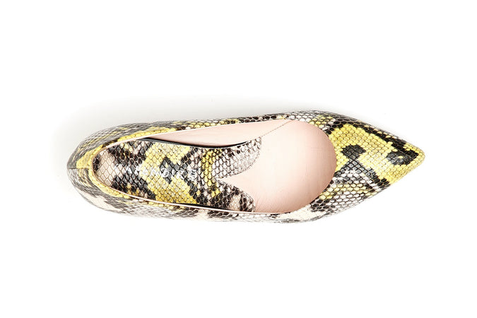 DÉCOLLETÉ IN PITONE TACCO 55 MM