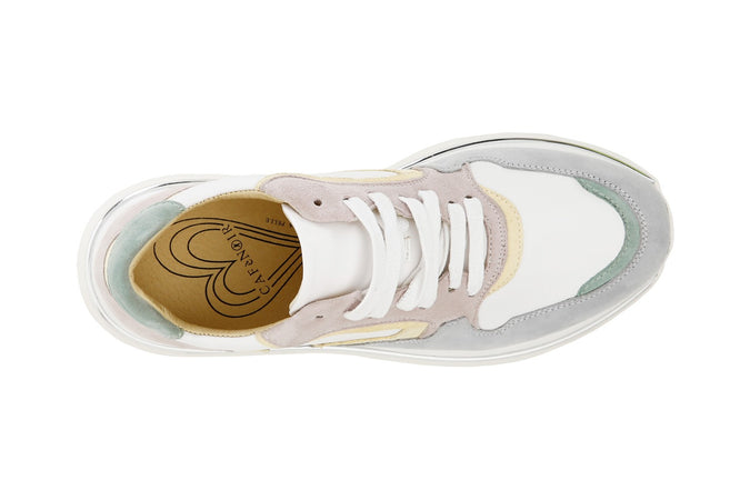 SNEAKERS ALLACCIATA MULTICOLOR IN PELLESCAMOSCIATA