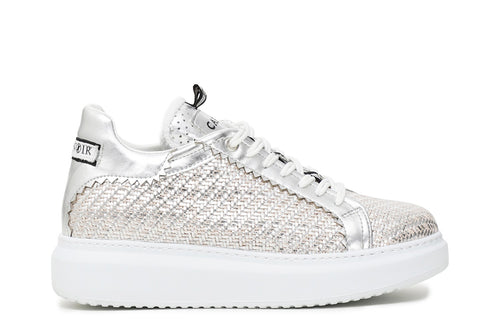 SNEAKERS INTRECCIATA LAMINATA