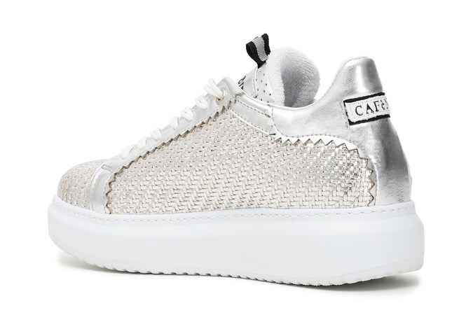 SNEAKERS INTRECCIATA LAMINATA