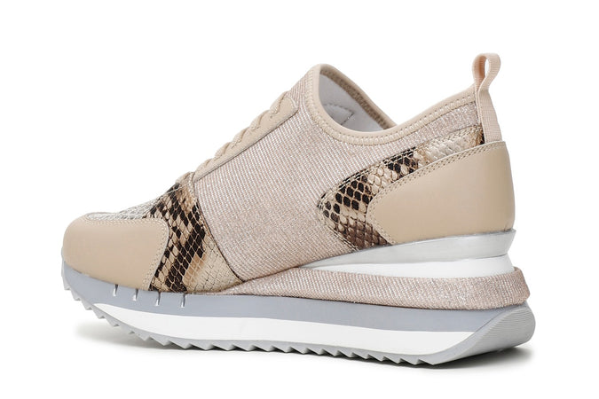 SLIP ON FINTO ALLACCIATO MULTIMATERIALE