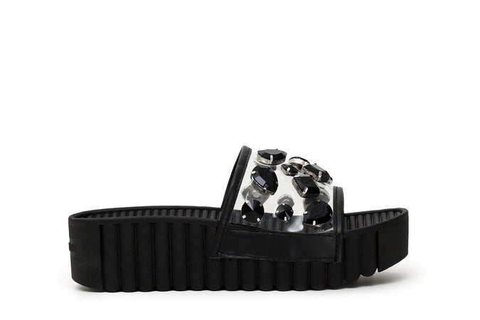 CIABATTA PVC E MACRO STRASS