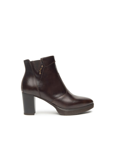 Nero Giardini tronchetti donna in pelle t.moro I513801D300