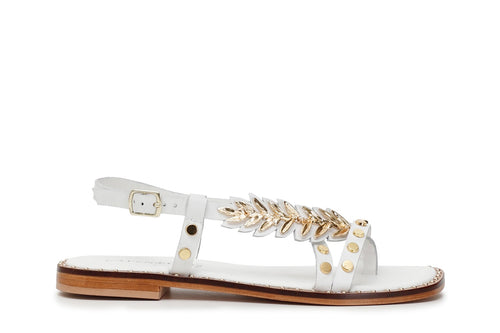 SANDALO ASIMMETRICO IN PELLE