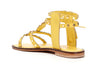 SANDALO IN PELLE CON ZIP LATERALE