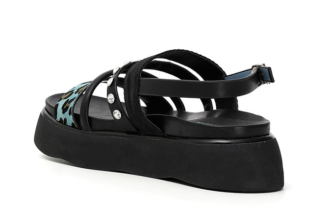 SANDALO FRATE NASTRO E MULTI LISTINI INCAVALLINO E SIMILPELLE