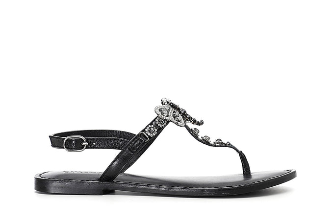 INFRADITO IN PELLE CON ACCESSORIO LIBELLULA