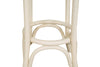 Biscottini Sgabello Thonet in massello di frassino finitura bianca anticata
