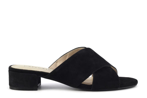 CIABATTA INCROCIO IN PELLE SCAMOSCIATA