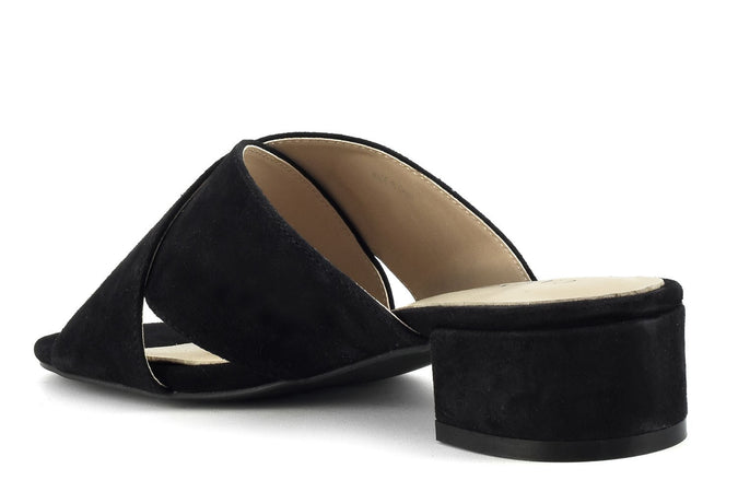 CIABATTA INCROCIO IN PELLE SCAMOSCIATA