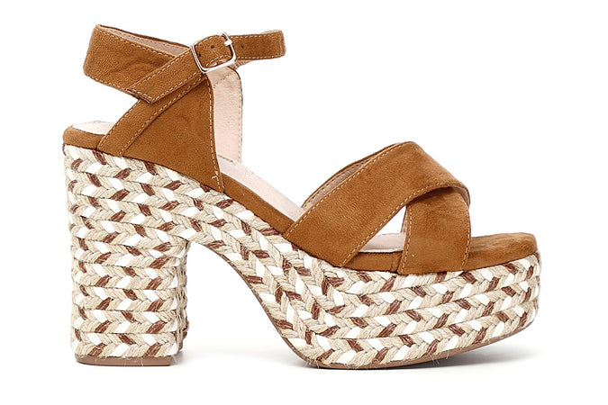 SANDALO INCROCIO IN MICROFIBRA