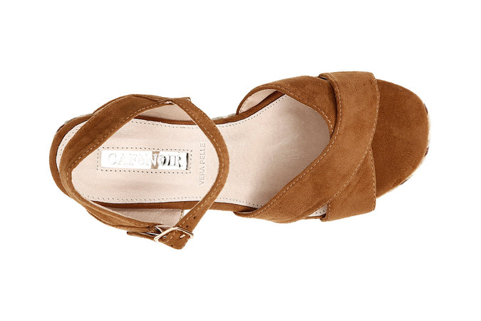 SANDALO INCROCIO IN MICROFIBRA