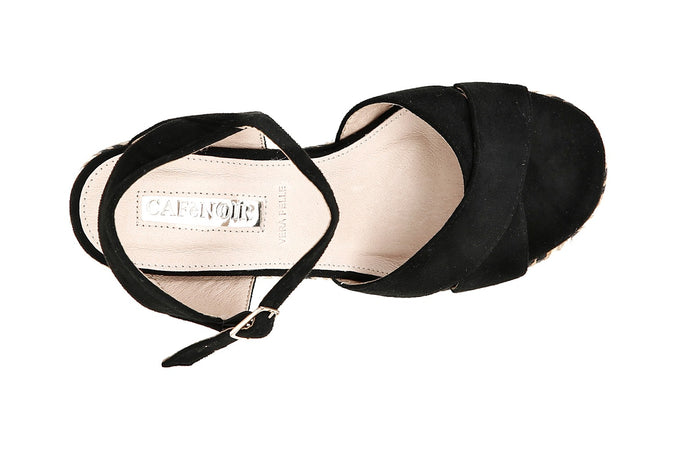 SANDALO INCROCIO IN MICROFIBRA