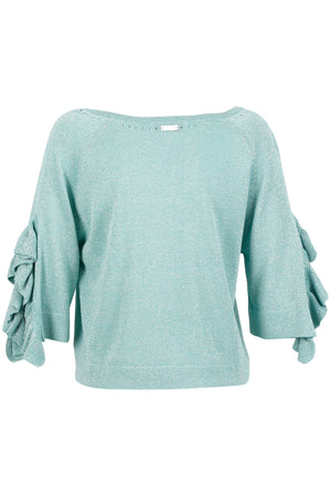 MAGLIA RUCHES ALLA MANICA