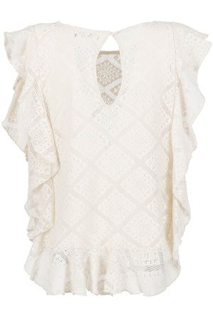 MAGLIA IN PIZZO CON RUCHES