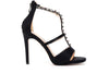 SANDALO MODELLO T CON BORCHIE E STRASS