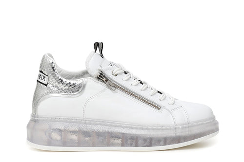 SNEAKERS IN PELLE CON CERNIERA