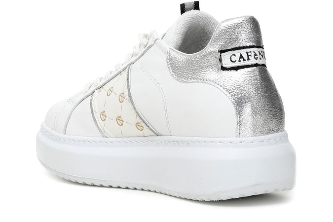 SNEAKERS IN PELLE CON FACIA LOGATA LATERALE