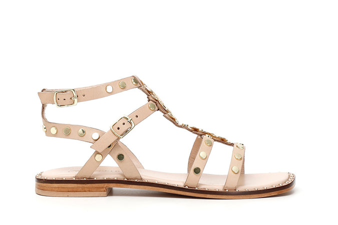 SANDALO DOPPIA FIBBIA IN PELLE