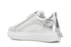 SNEAKERS IN PELLE METALLIZZATA CON STELLA