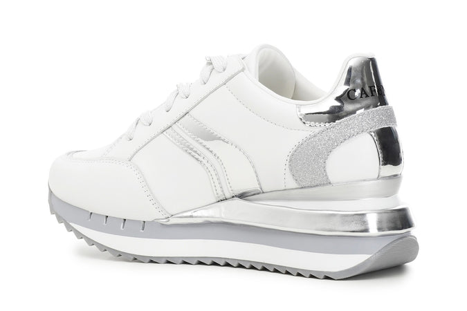 SNEAKERS IN PELLE CON DETTAGLIO CATENA