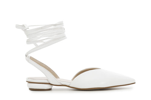 BALLERINA IN NAPPA CON LACCI ALLA CAVIGLIA