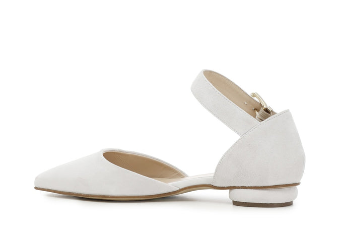 BALLERINA IN CAMOSCIO CON LACCIO E FIBBIA