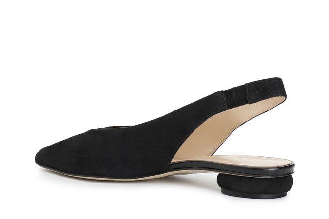 BALLERINA IN CAMOSCIO APERTA DIETRO