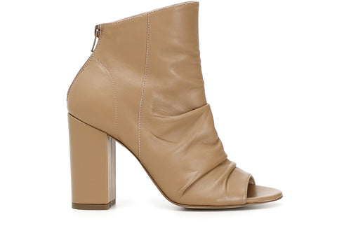 TRONCHETTO SPUNTATO IN PELLE