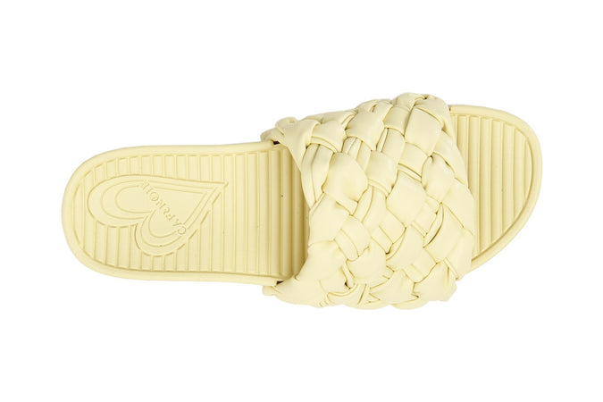 CIABATTA IN SIMILPELLE INTRECCIATA