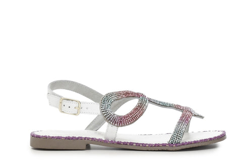 SANDALO CON MOTIVO SERPENTE STRASS