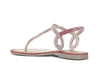 SANDALO INFRADITO CON STRASS SFUMATI