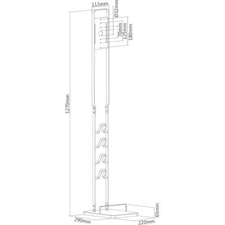 Supporto Organizer compatibile per Dyson V15 V10 V11 V6 V7 V8 docking station