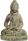 Biscottini Statuetta di Buddha in gesso dipinto finitura anticata L38xPR28xH55 cm