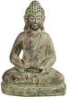 Biscottini Statuetta di Buddha in gesso dipinto finitura anticata L38xPR28xH55 cm