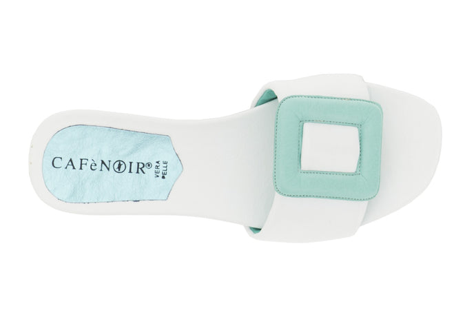 CIABATTA IN PELLE CON FIBBIA FASCIATA IMBOTTITA