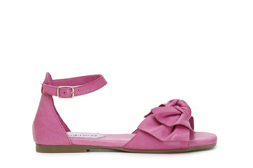 SANDALO IN PELLE CON FIOCCO