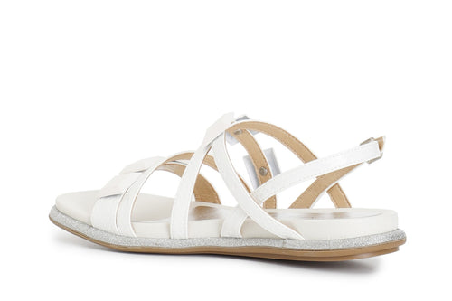 SANDALO ASIMMETRICO CON ACCESSORI IN METALLO