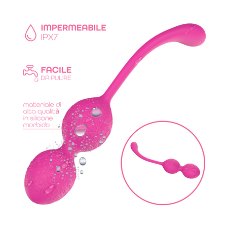 Ovetto Vibrante Stimolatore Palline Vaginali Vibranti Controllo App in Silicone