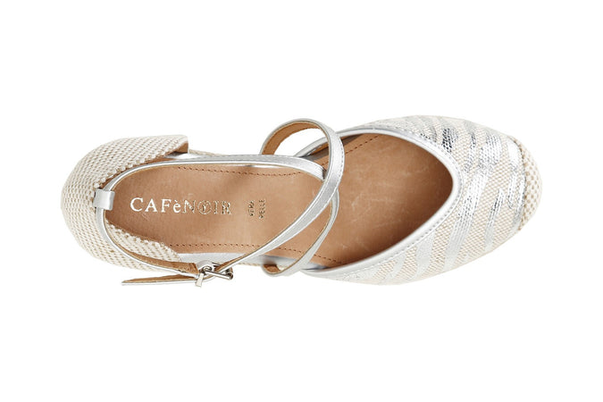 SANDALI IN TESSUTO STAMPA ANIMALIER SU ZEPPA CORDA