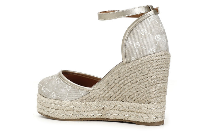 SCARPE IN TESSUTO SU ZEPPA CORDA