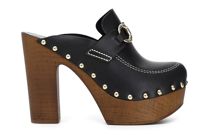 SABOT IN PELLE CON MORSETTO