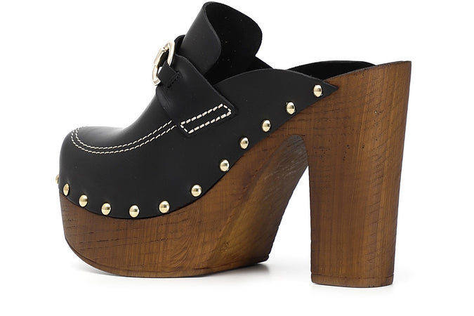 SABOT IN PELLE CON MORSETTO