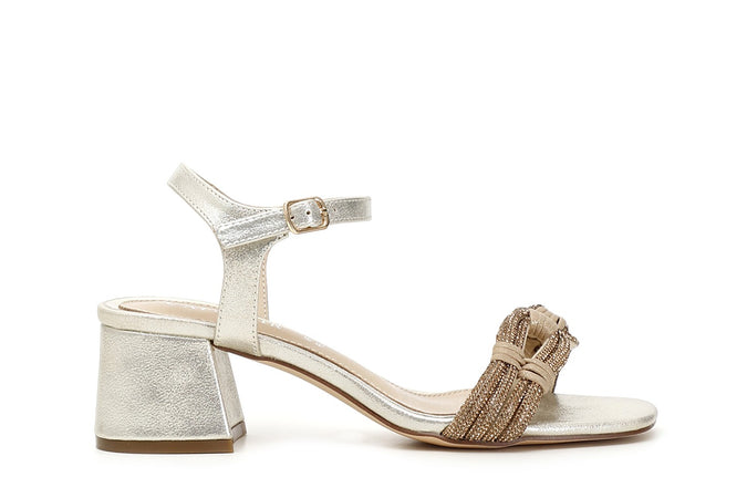 SANDALO GILDA CON MIGNON E STRASS