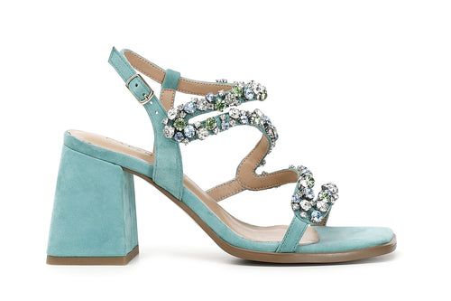 SANDALO GIOIELLO IN PELLE SCAMOSCIATA