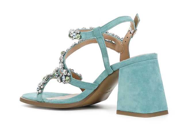 SANDALO GIOIELLO IN PELLE SCAMOSCIATA