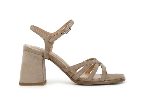 SANDALO GILDA MIGNON IN PELLE SCAMOSCIATA