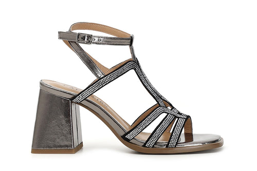 SANDALO ALLA CAVIGLIA CON STRASS