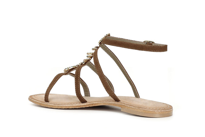 SANDALO GIOIELLO FISHBONE IN PELLE